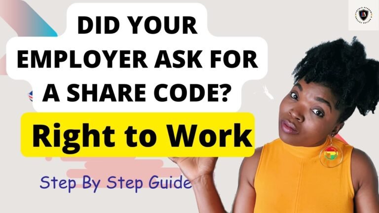 Right to Work Share Code