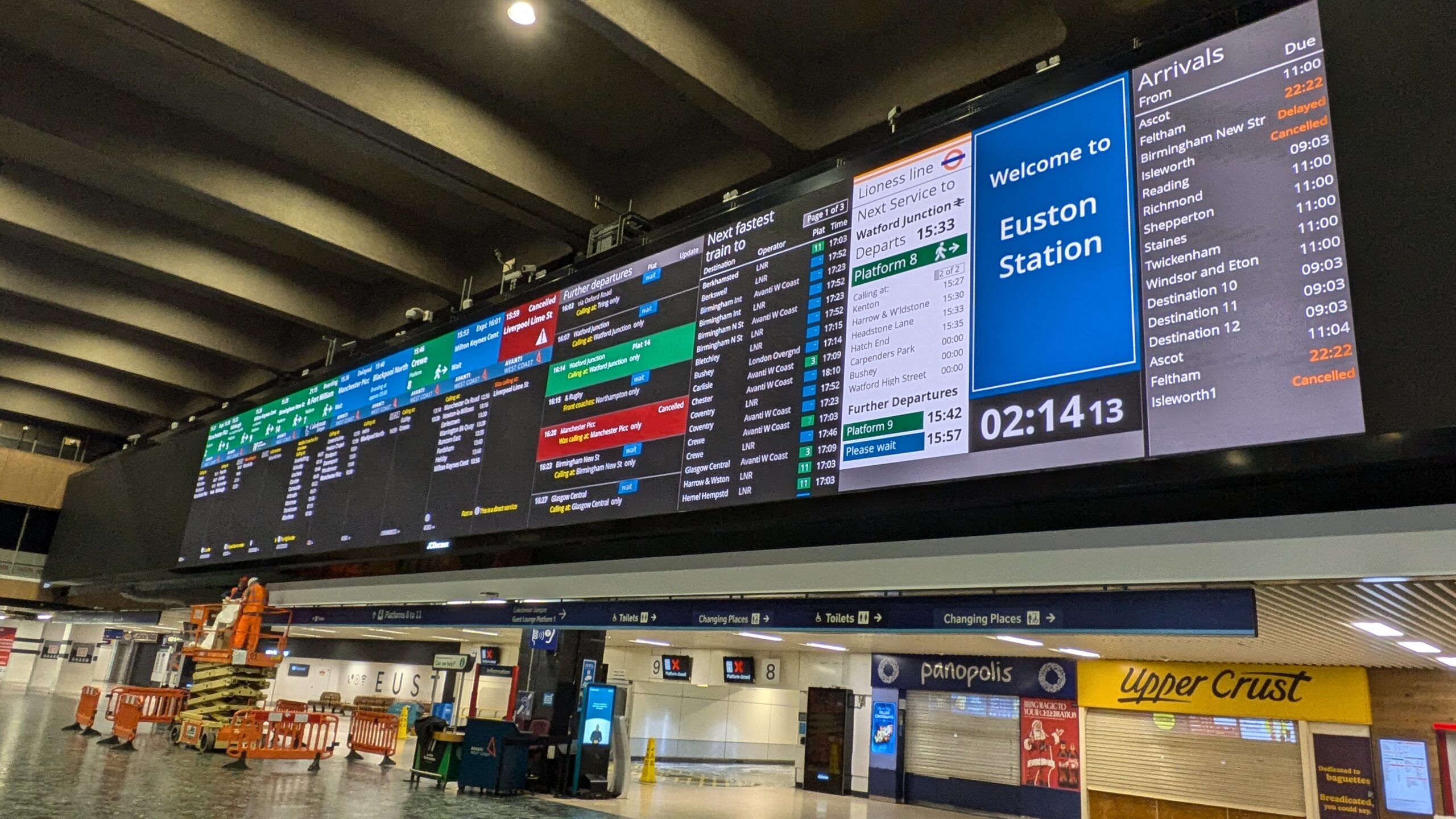 National Rail Live Departures Euston